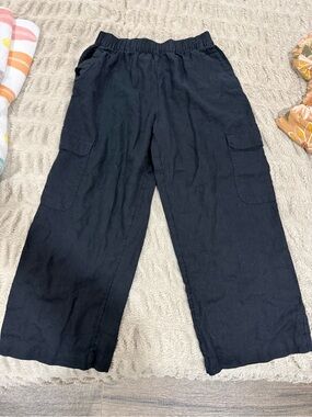 Women’s Straight Leg Cargo Pants - Black